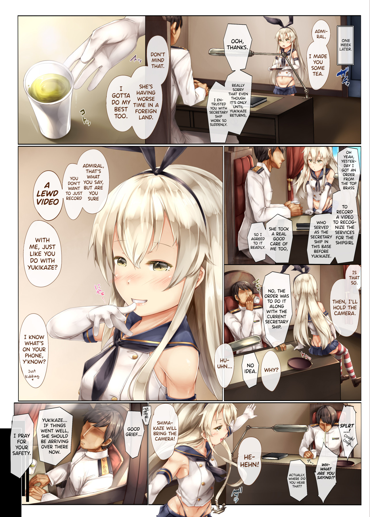 Hentai Manga Comic-A Story About Yukikaze Who I Believed In Doing NTR With a Foreigner-Read-3